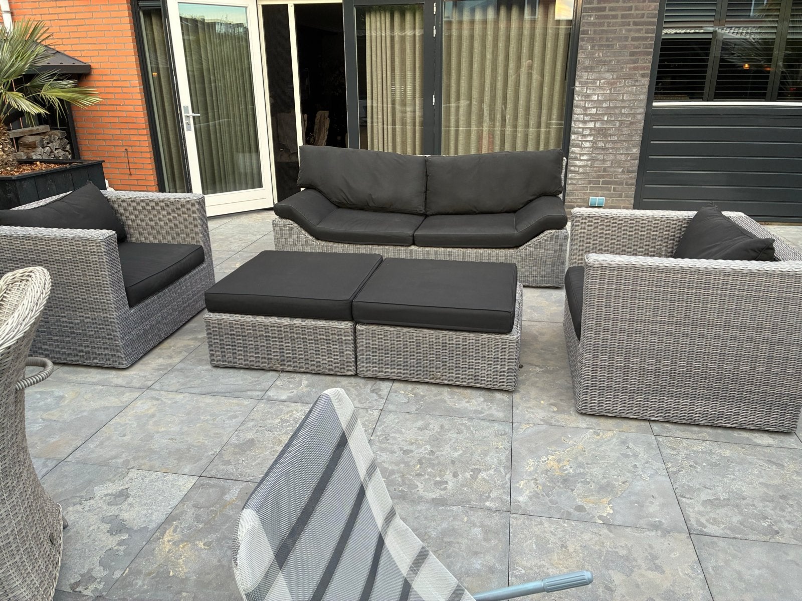 Royal Lifestyle Wicker Loungeset - Zo goed als nieuw, Tuin en Terras, Ophalen, 5 zitplaatsen, Zo goed als nieuw, Loungeset
