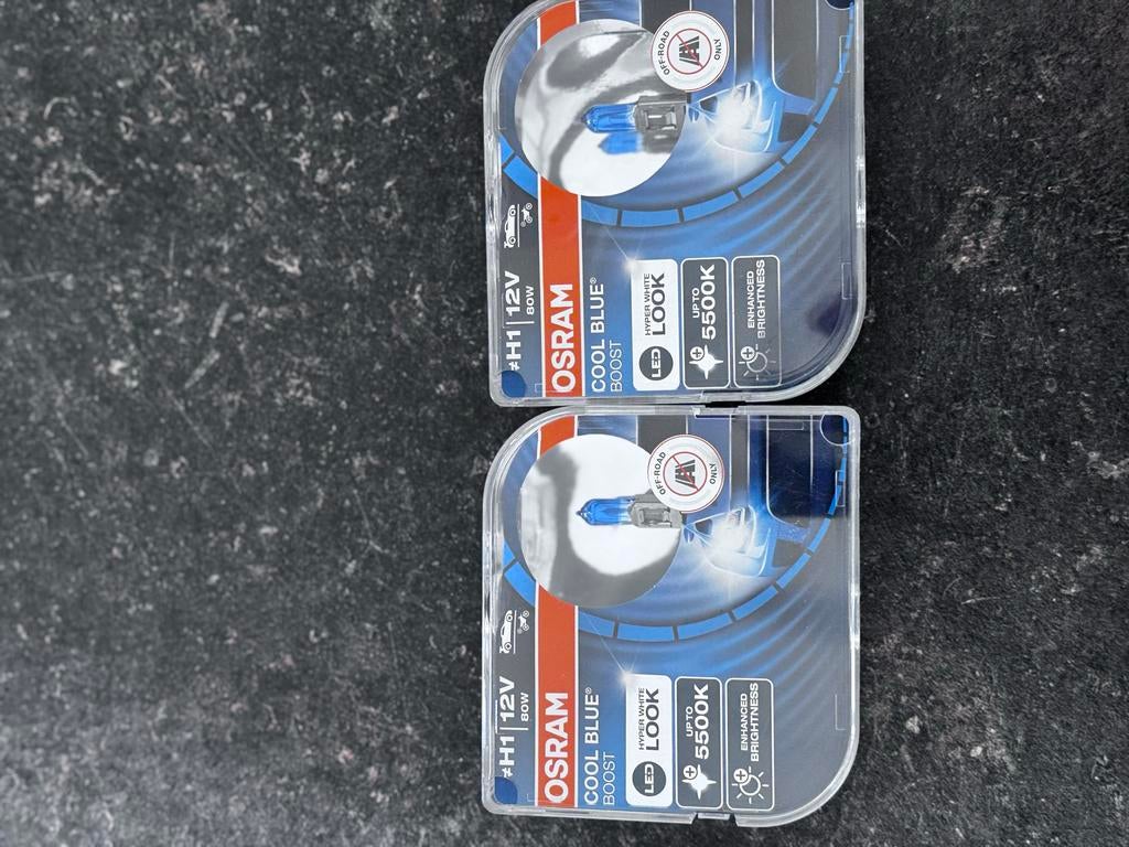 OSRAM H1 12V 80W Cool Blue Boost Halogeenlampen (2 stuks), Ophalen of Verzenden, Nieuw