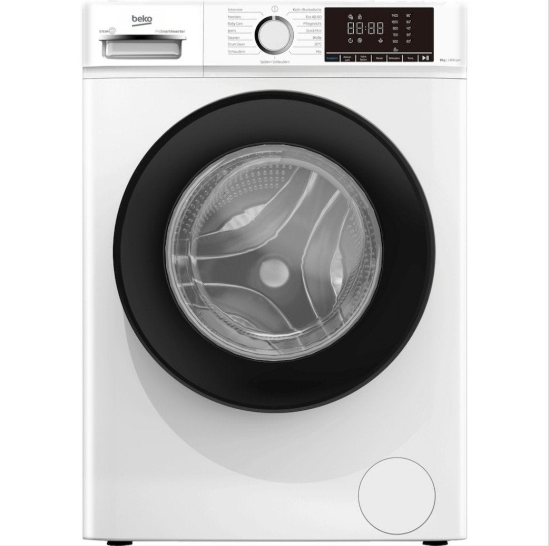 NIEUWE BEKO WASMACHINE WMOFE841 - 8kg Duits display A Label, Ophalen, Nieuw, Voorlader, Energieklasse A of zuiniger