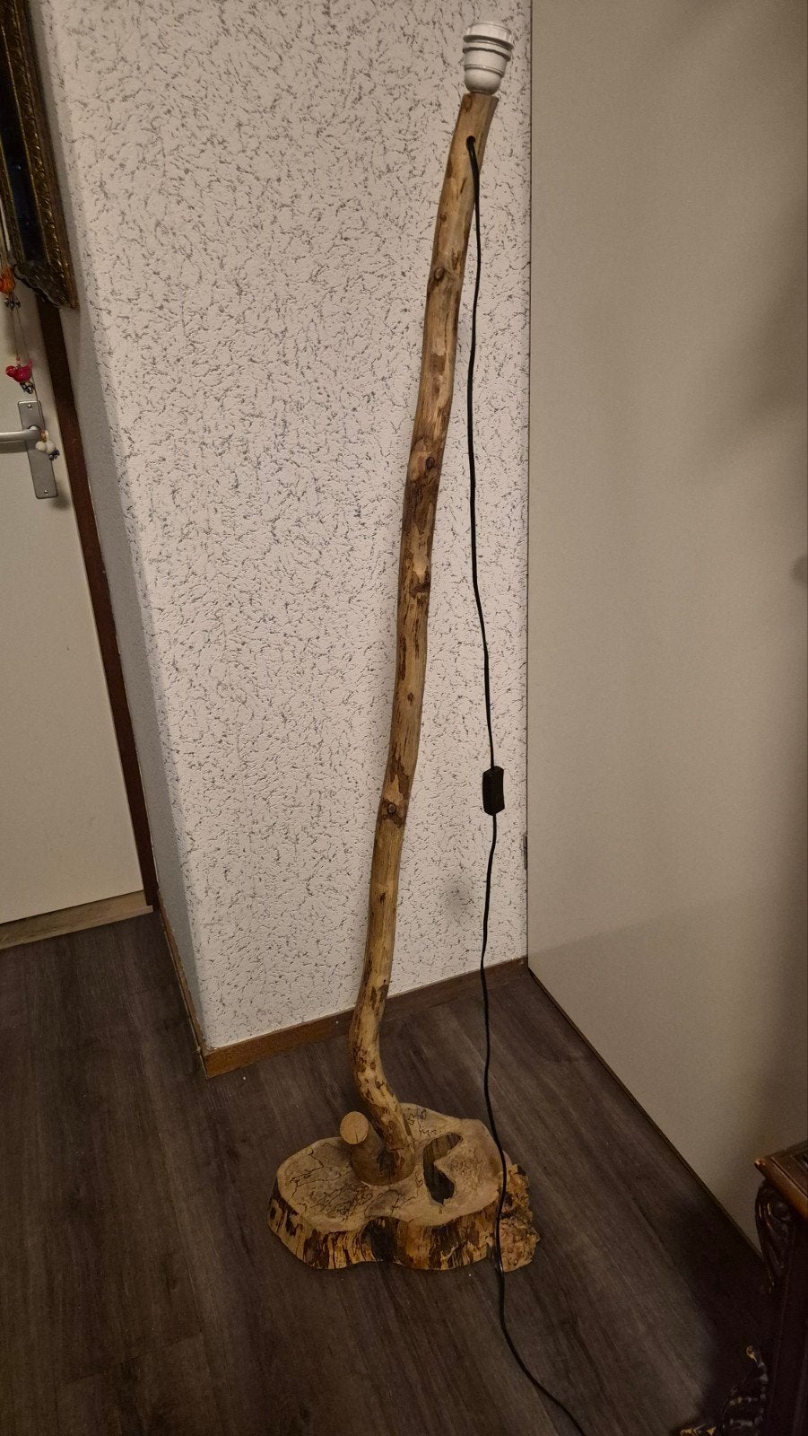 Lampenstandaart, Huis en Inrichting, Lampen | Vloerlampen, Ophalen, Hout, 100 tot 150 cm