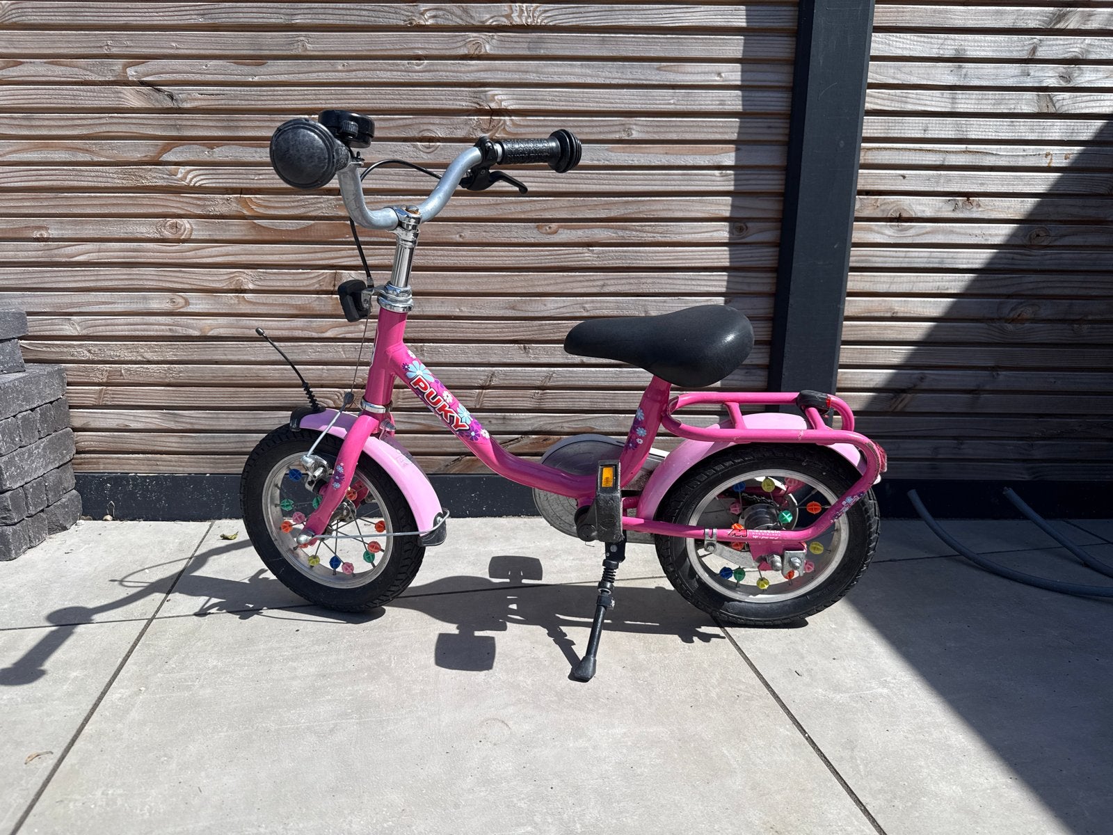 Roze Puky kinderfiets, Fietsen en Brommers, Fietsen | Kinderfietsjes, Ophalen of Verzenden, Gebruikt, Terugtraprem, Minder dan 16 inch