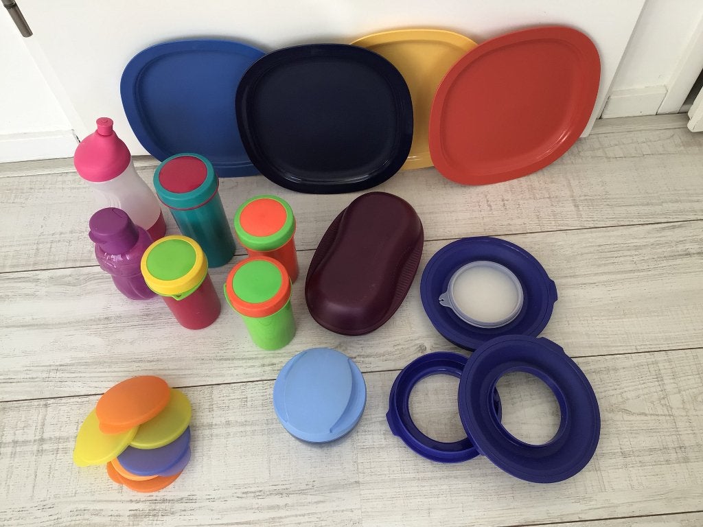 Tupperware Borden Quickchef Tumbobeker Bidon Omeletmaker, Ophalen of Verzenden, Zo goed als nieuw, Overige typen