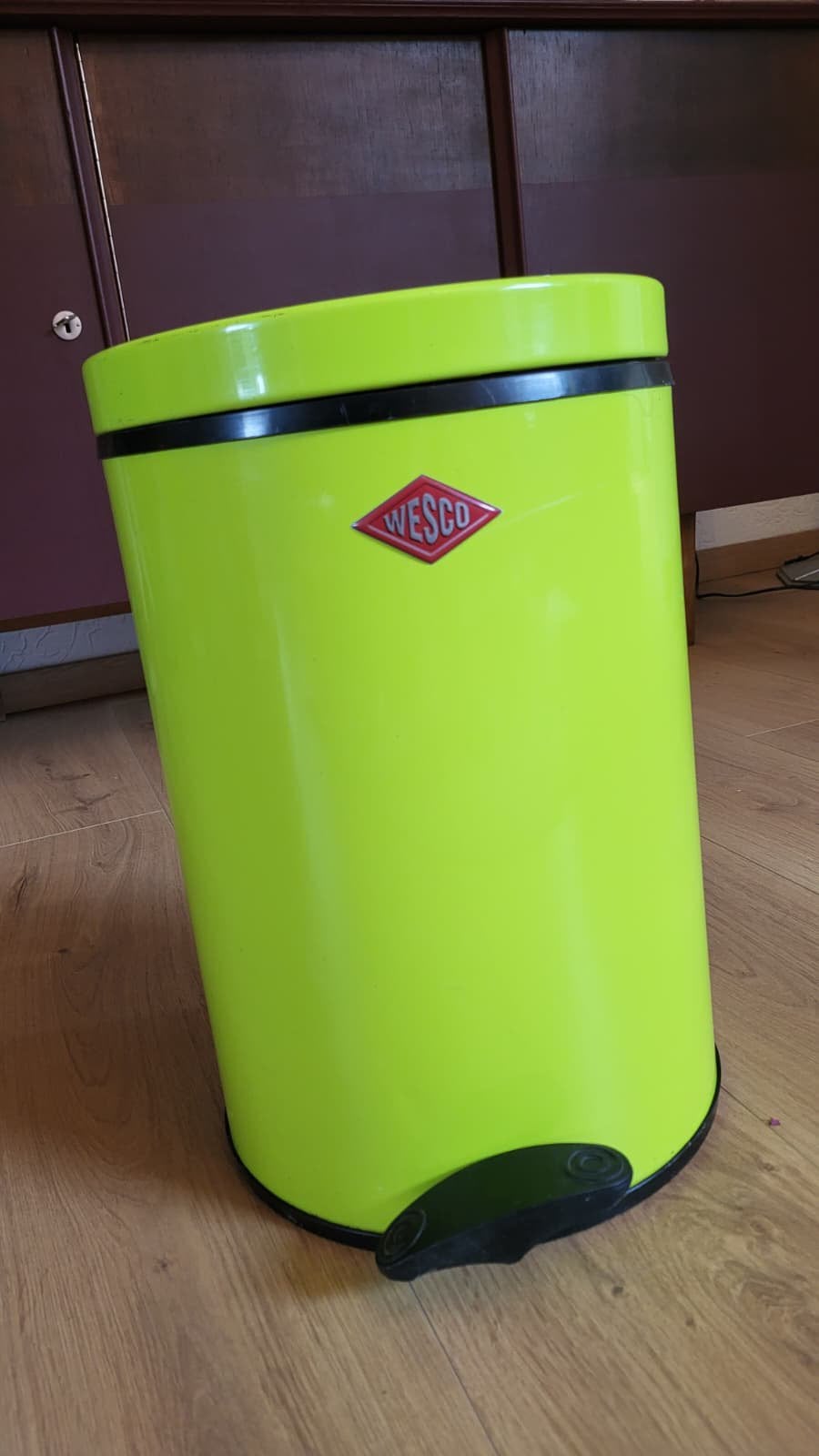Wesco prullenbak lime green groen, Huis en Inrichting, Woonaccessoires | Prullenbakken, Ophalen, Kunststof, Zo goed als nieuw