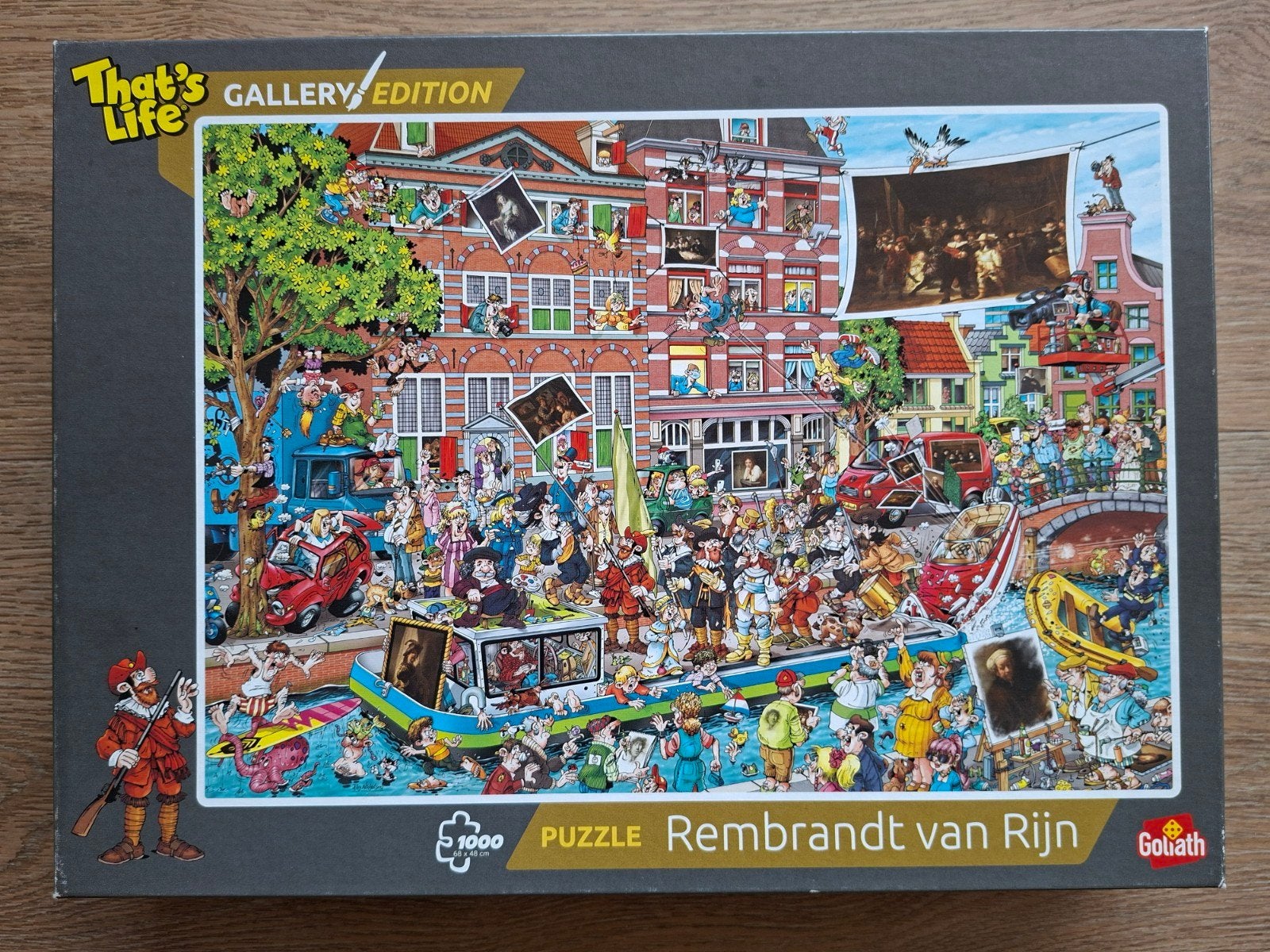 🖌Prachtige Gallery Edition - Comic Puzzel 1000, Ophalen of Verzenden, 500 t/m 1500 stukjes, Zo goed als nieuw