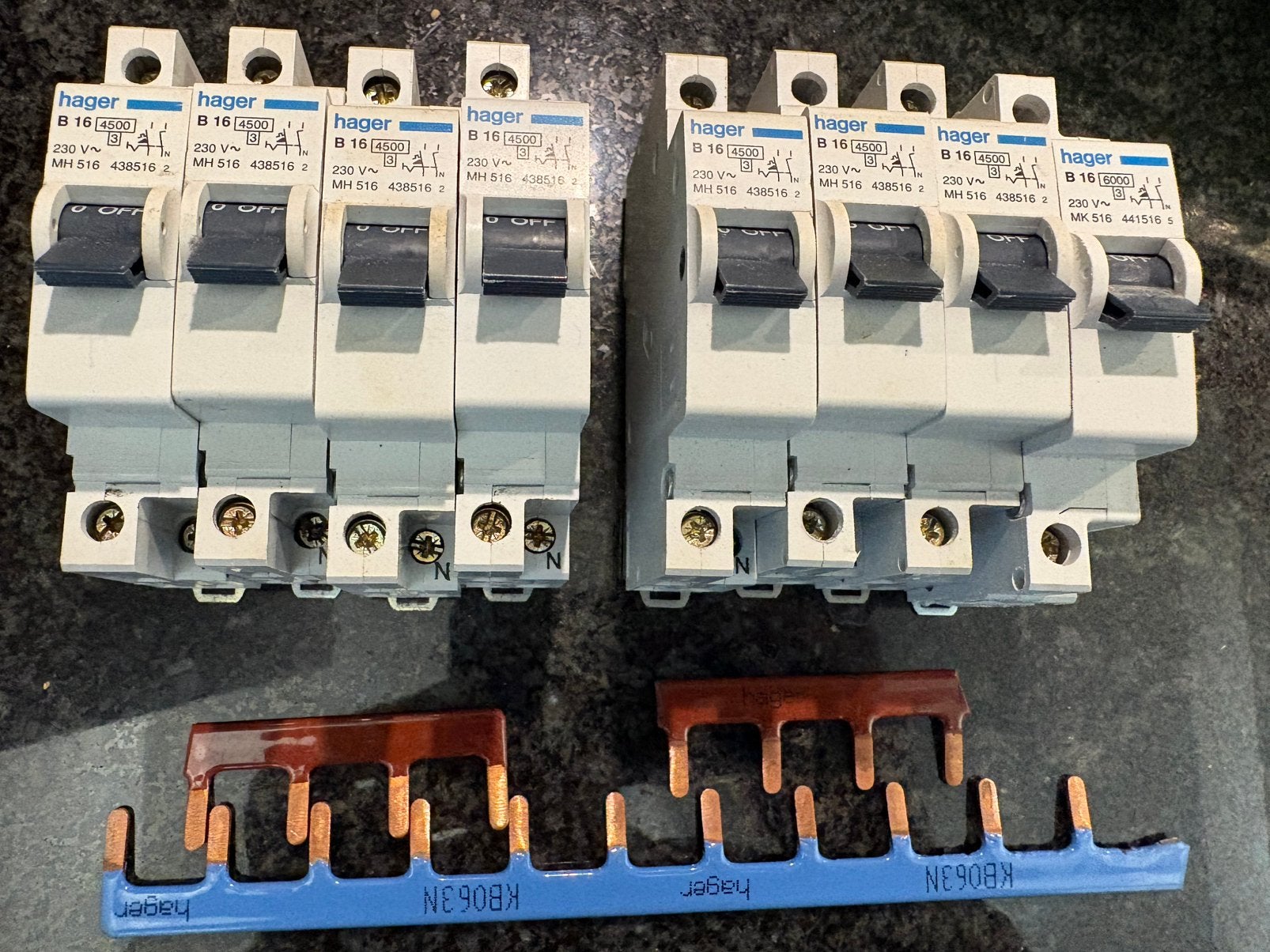 HAGER installatieautomaten B16A B16 16A, Ophalen of Verzenden, Zo goed als nieuw, Overige typen