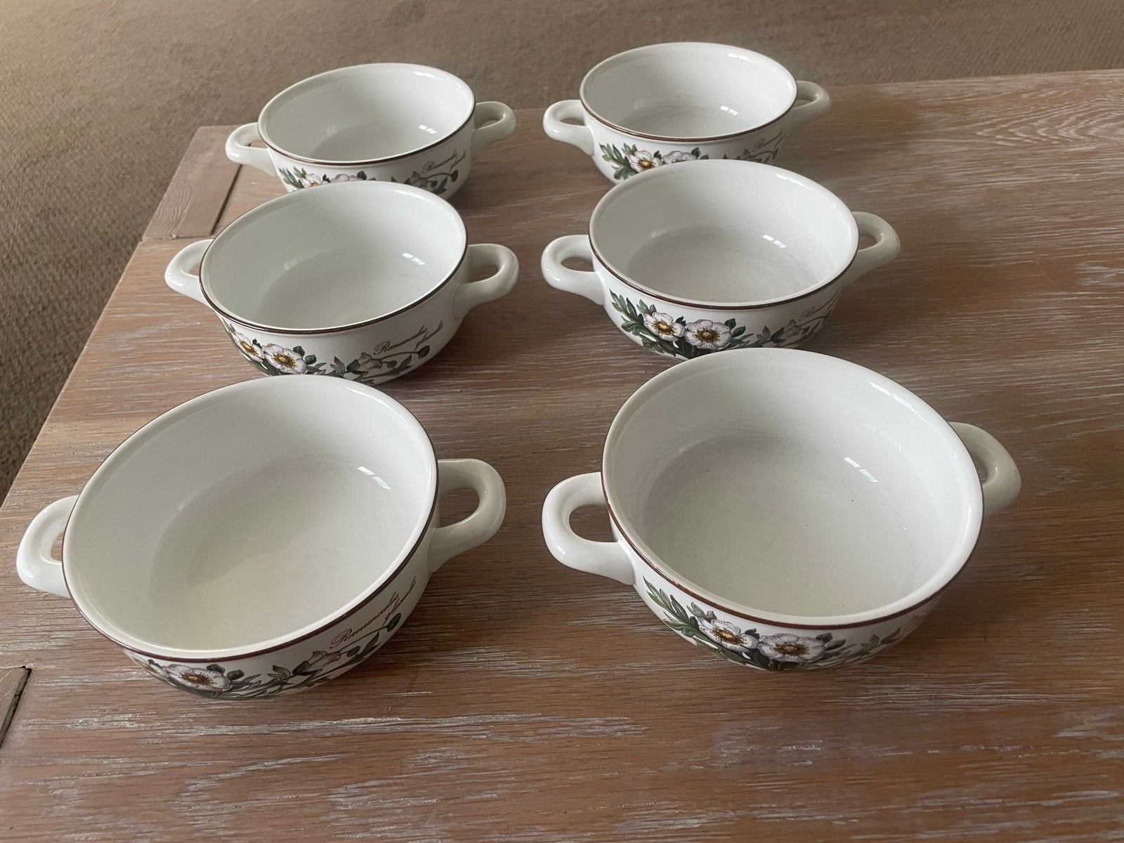 6x Soepkommen Villeroy & Boch Botanica - Goede Staat, Gebruikt, Ophalen of Verzenden, Kom(men), Porselein