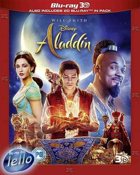 Blu-ray 3D: Disney's Aladdin (2019 Will Smith, Mena Massoud), Ophalen of Verzenden, Nieuw in verpakking, 3D Blu-ray, Avontuur