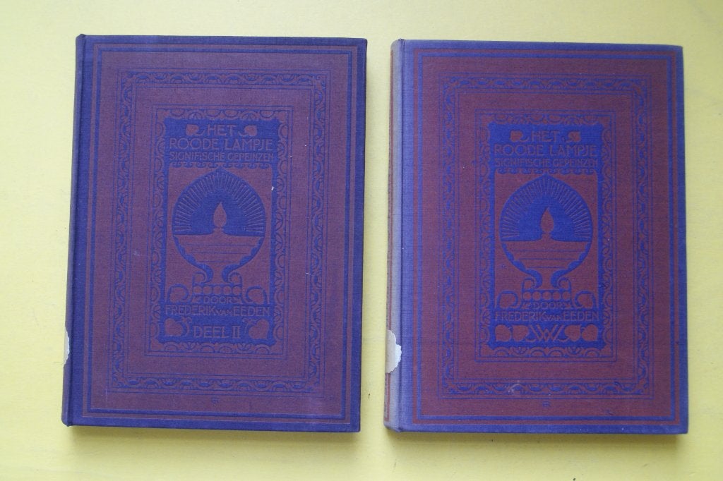 2 X F. van Eeden, HET ROODE LAMPJE deel 1 en 2 Versluys 1921, Antiek en Kunst, Ophalen of Verzenden