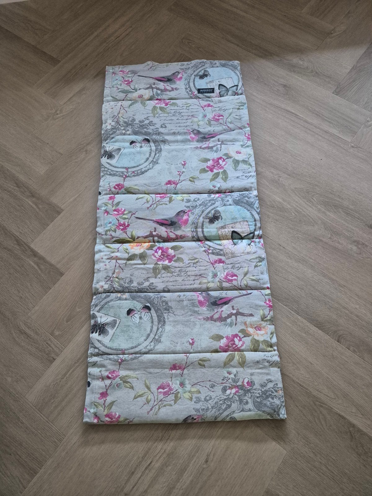 4 tuinkussens met vogel- en bloemenprint (defect), Tuin en Terras, Tuinmeubel-accessoires, Ophalen, Gebruikt
