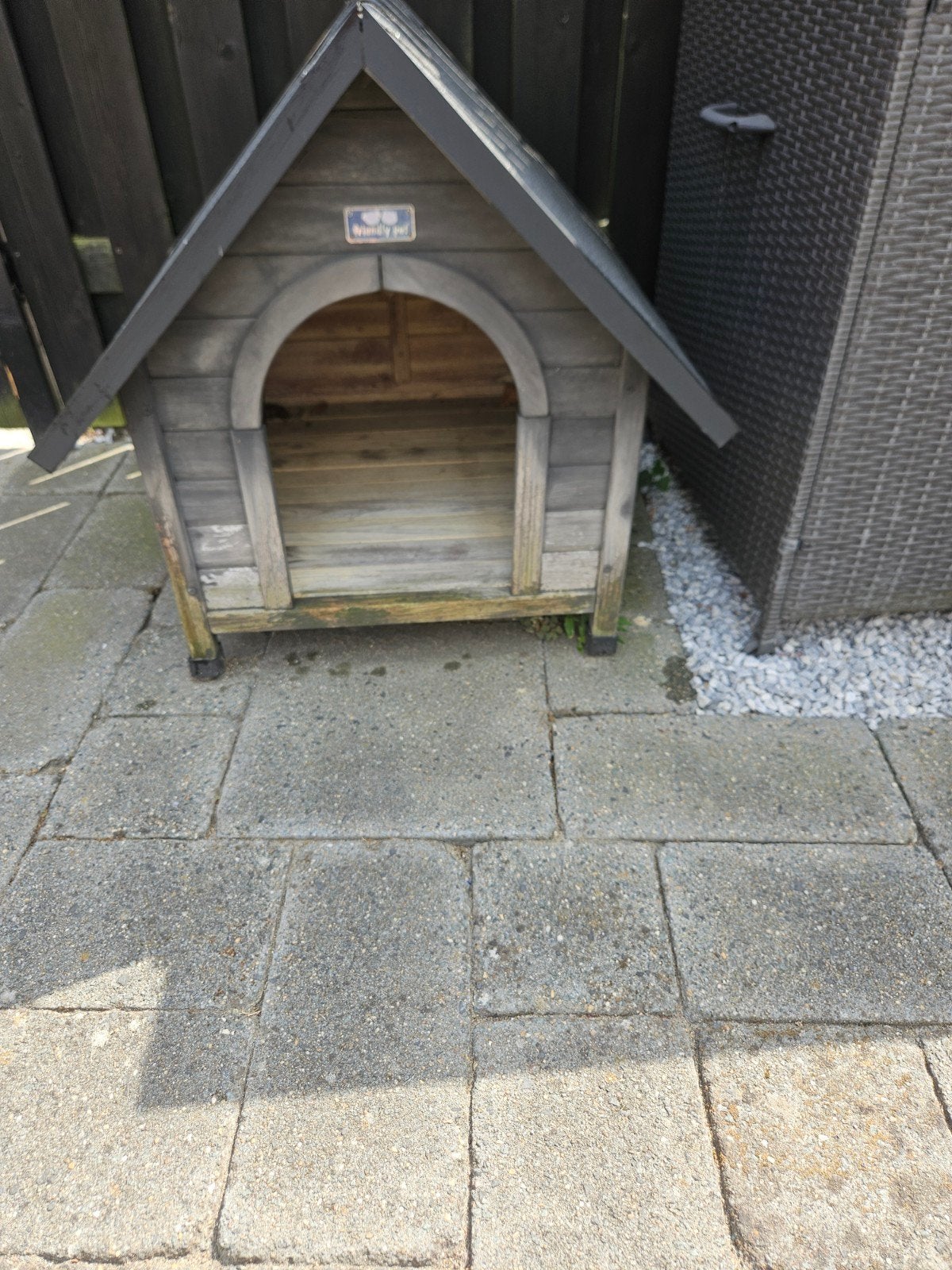 houten hondenhok, Dieren en Toebehoren, Hondenhokken, Ophalen, Gebruikt, 65 tot 100 cm, Hondenhok