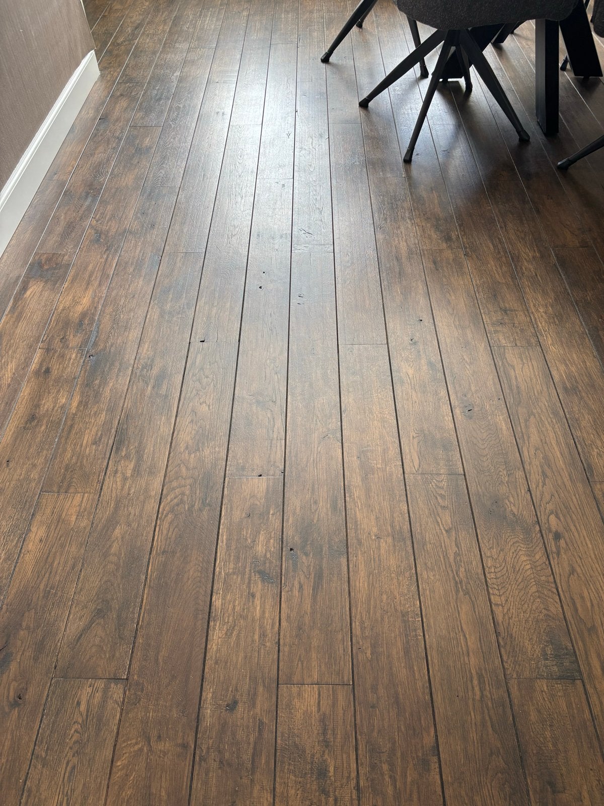 Houten vloer ca. 33m2 - Robuuste uitstraling, Ophalen, Gebruikt, Vloerdelen of -planken, 10 m² of meer