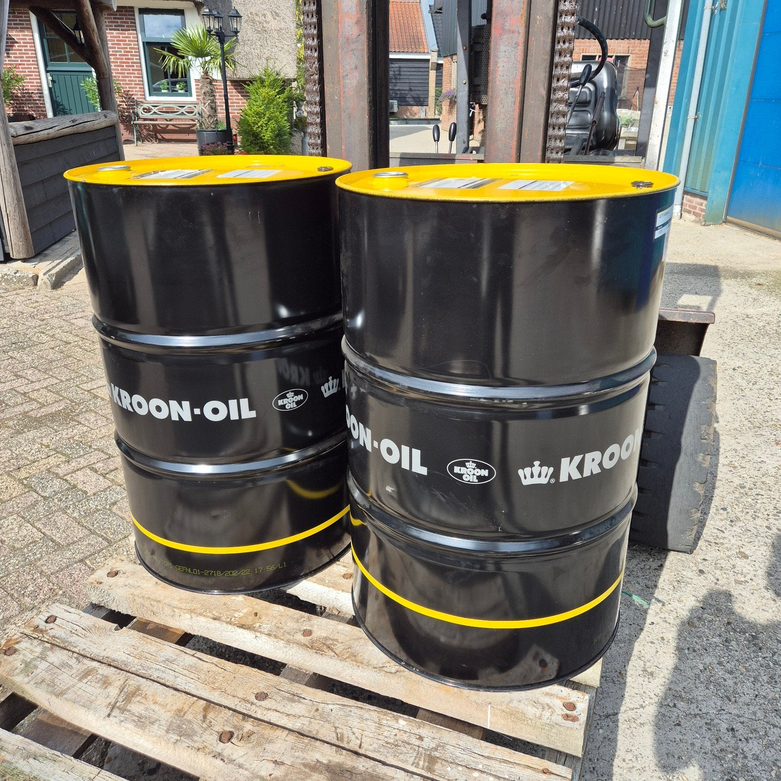 kr olievaten oliedrums decoratie industriële statafel, Ophalen