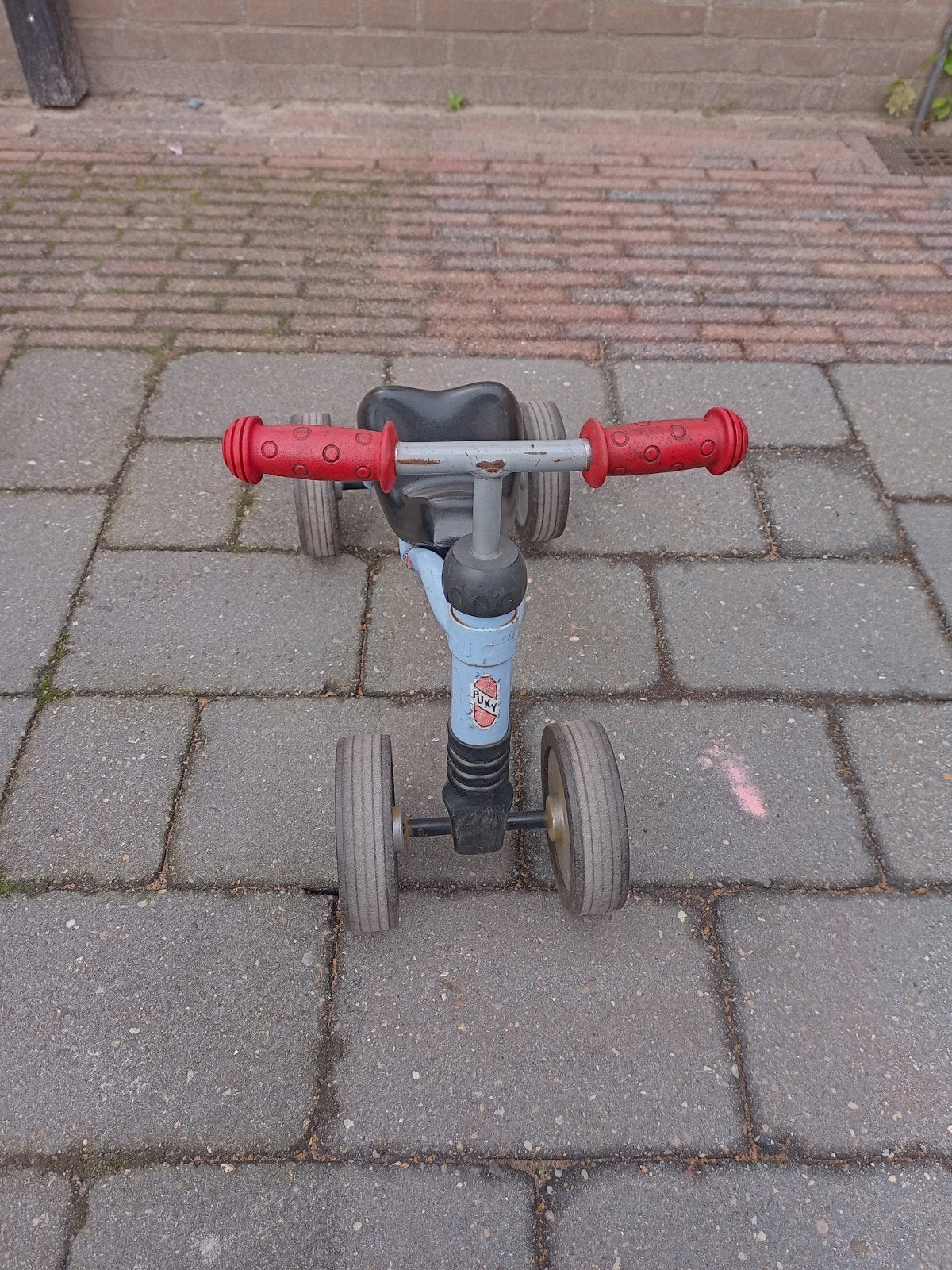 Puky Loopfiets Wutsch - Blauw met rode handvatten, Ophalen, Gebruikt, Loopfiets