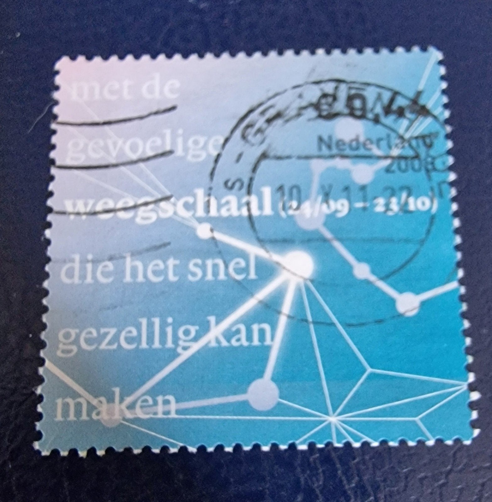 kv760 Postzegel Nederland 2008 - Weegschaal (Gestempeld), Ophalen of Verzenden, Na 1940, Gestempeld