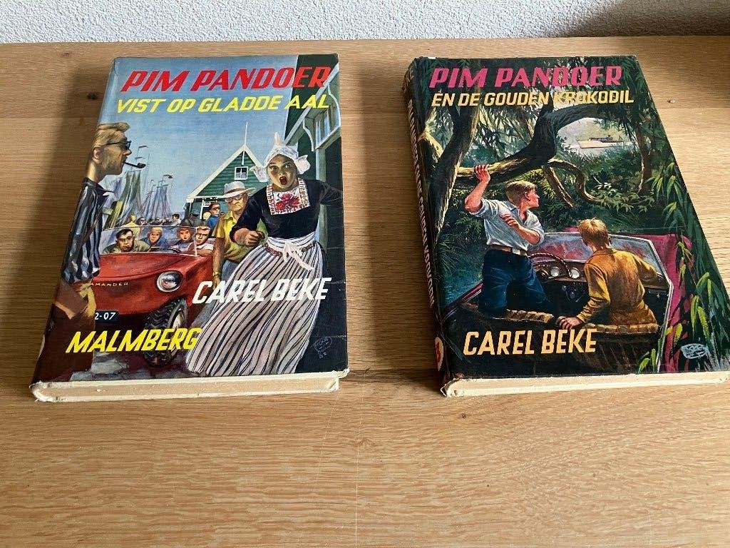 Pim Pandoer 12 en 13 1e druk mét stofomslagen (Hans Kresse), Gelezen, Ophalen of Verzenden, Fictie, Carel Beke