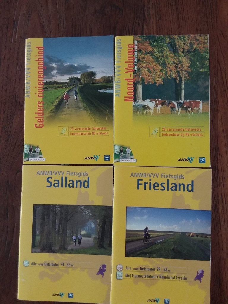 4x Anwb fietsgids á 20 routes per boekje nr. 1-6-9-13, Fiets- of Wandelgids, Europa, Ophalen of Verzenden, Zo goed als nieuw