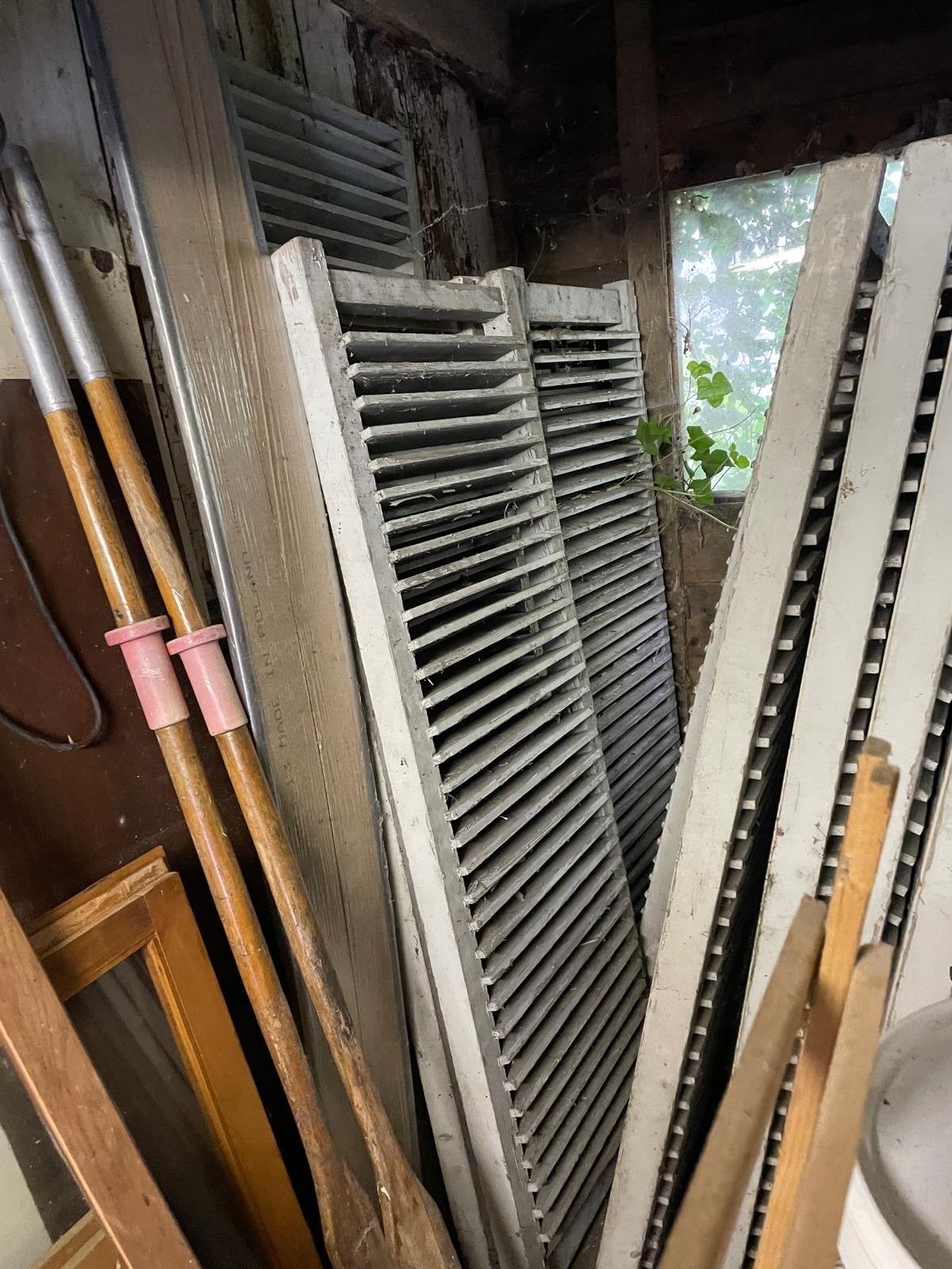 25 stuks Raamluiken 160x56 cm, Gebruikt, Minder dan 80 cm, Overige typen, 160 cm of meer