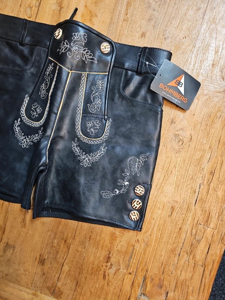 Lederhosen Dames maat 40, Kleding | Dames, Broeken en Pantalons, Zwart, Maat 42/44 (L), Ophalen of Verzenden, DJT De Juiste Toon