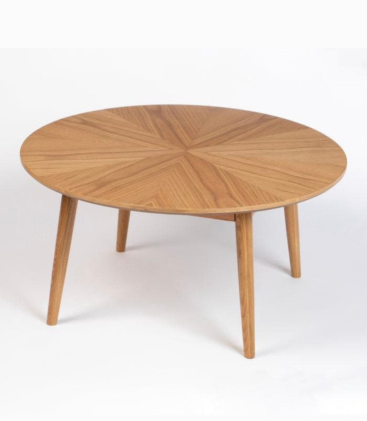 houten salontafel, Gebruikt, Rond, Minder dan 50 cm, Overige houtsoorten