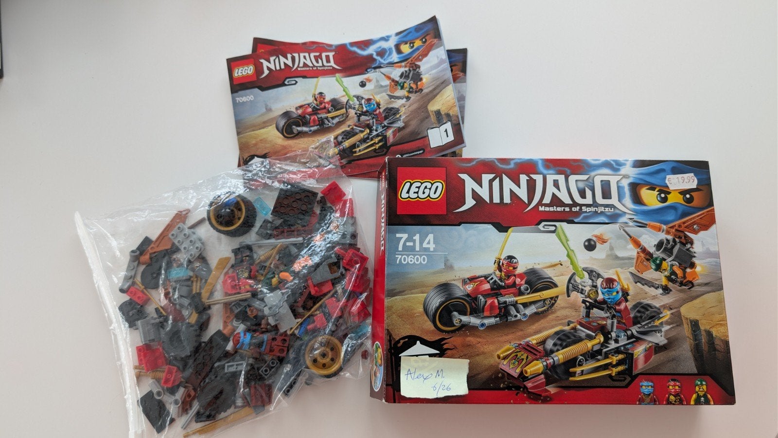 Lego Ninjago 70600: Ninja Bike Chase, Ophalen of Verzenden, Gebruikt, Overige merken