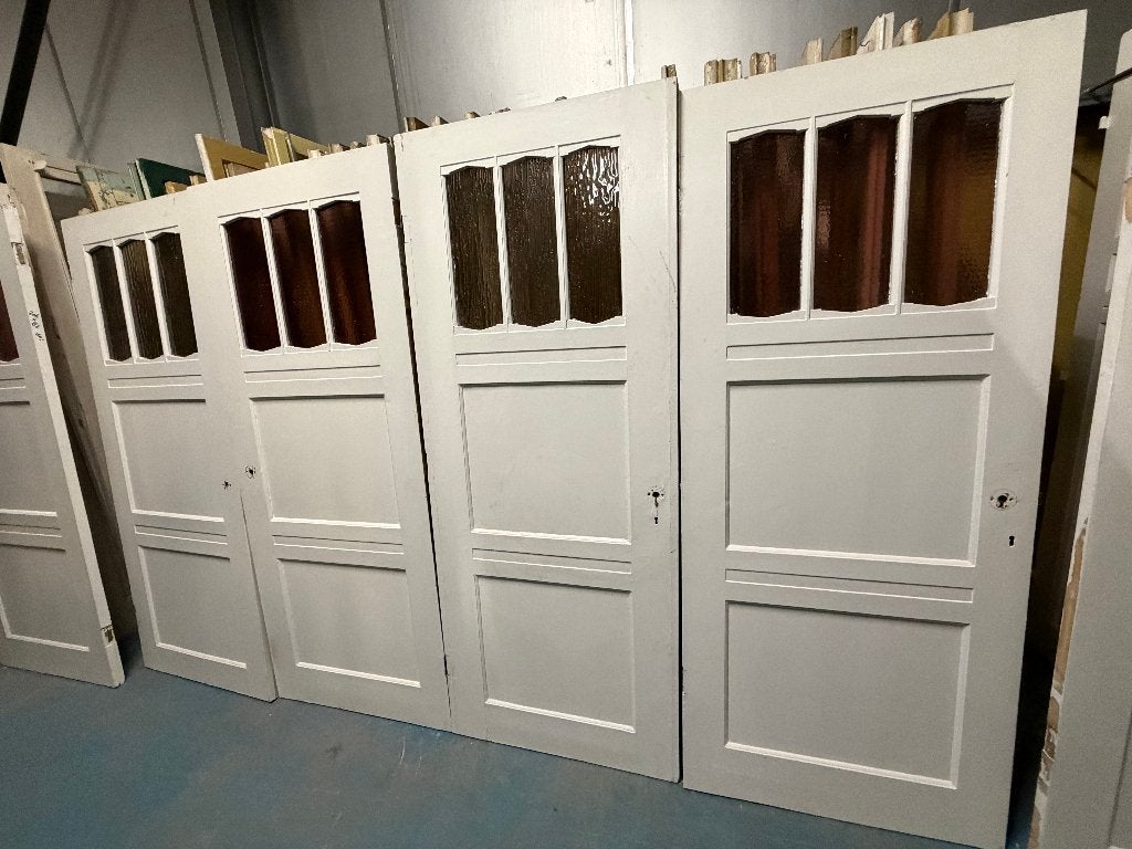Serie antieke deuren 8 stuks circa 202x82cm, Ophalen