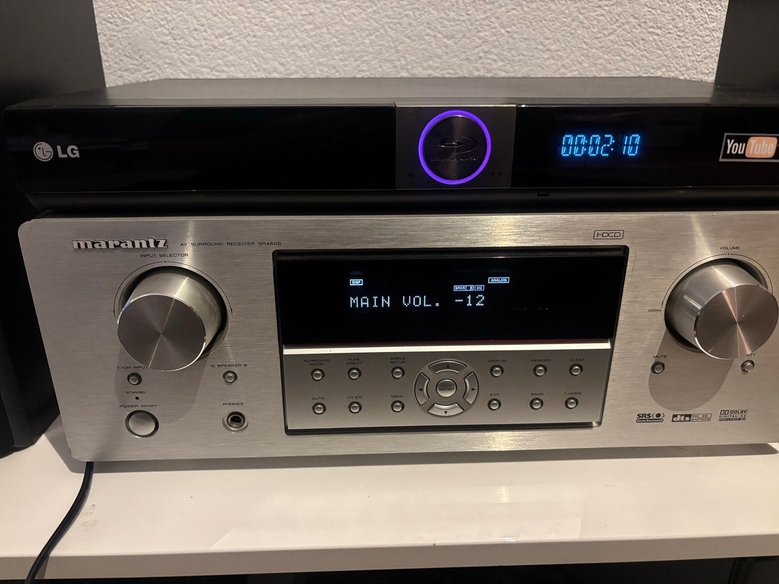 Marantz SR4600 7.1 Receiver - Zuinig gebruikt, incl. afstand, Ophalen of Verzenden, Gebruikt, Marantz