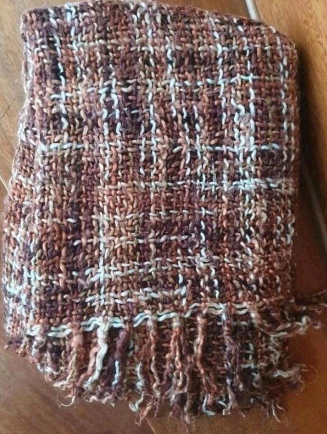 Plaid bruintinten dekentje, Ophalen of Verzenden