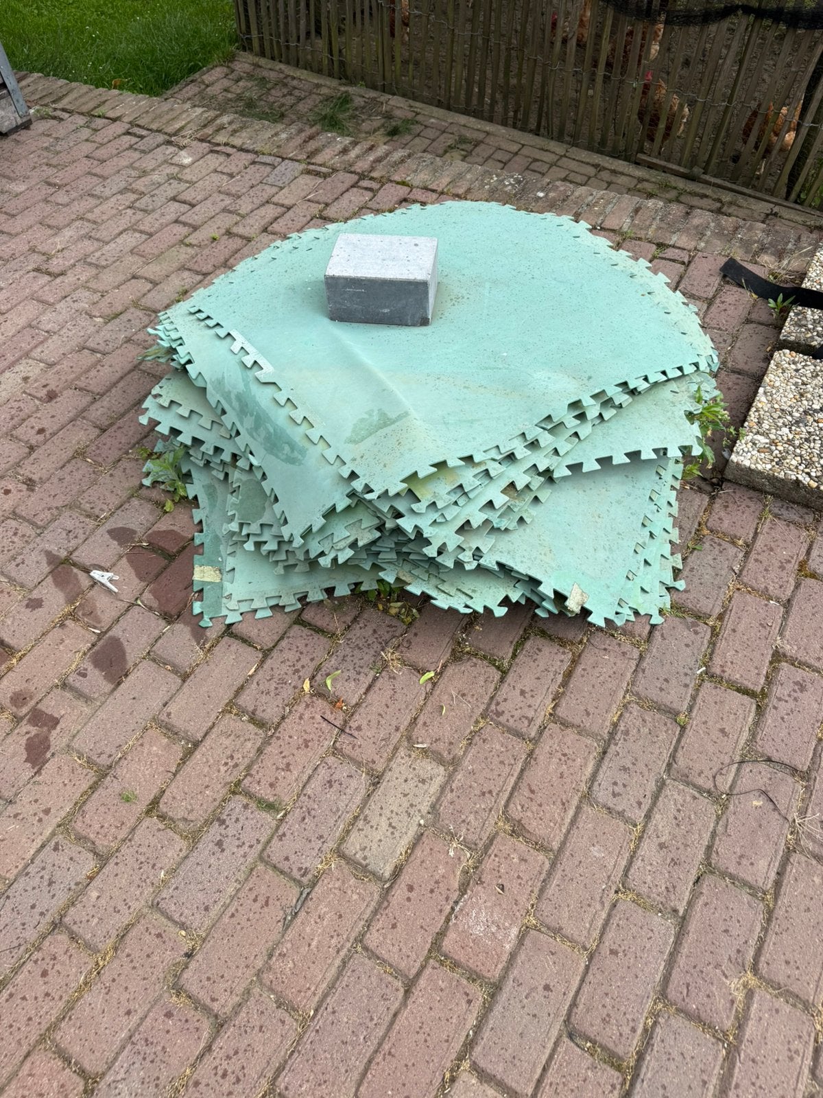 Schuim tegels, Ophalen, Minder dan 10 m²