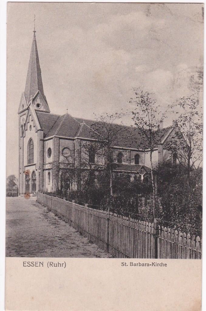 Essen Ruhr (D) St, Barbara Kirche 1922., Verzenden, 1920 tot 1940, Gelopen, Duitsland