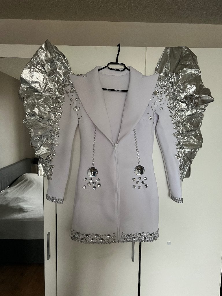 Dragqueen high glamour rhinestone costume, Kleding | Dames, Mew mews fashion, Maat 42/44 (L), Ophalen of Verzenden, Kleding