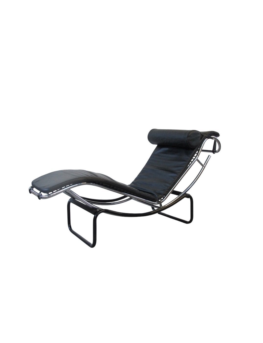 Corbusier Bauhaus Chaise Longue Jaren 70 Stijl LC4 lfauteuil, Ophalen, Gebruikt, Geen, Leer