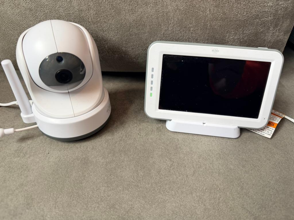 ELRO Babyfoon met camera en terugspreekfunctie, Kinderen en Baby's, Babyfoons, Ophalen of Verzenden, Zo goed als nieuw, 100 tot 250 meter