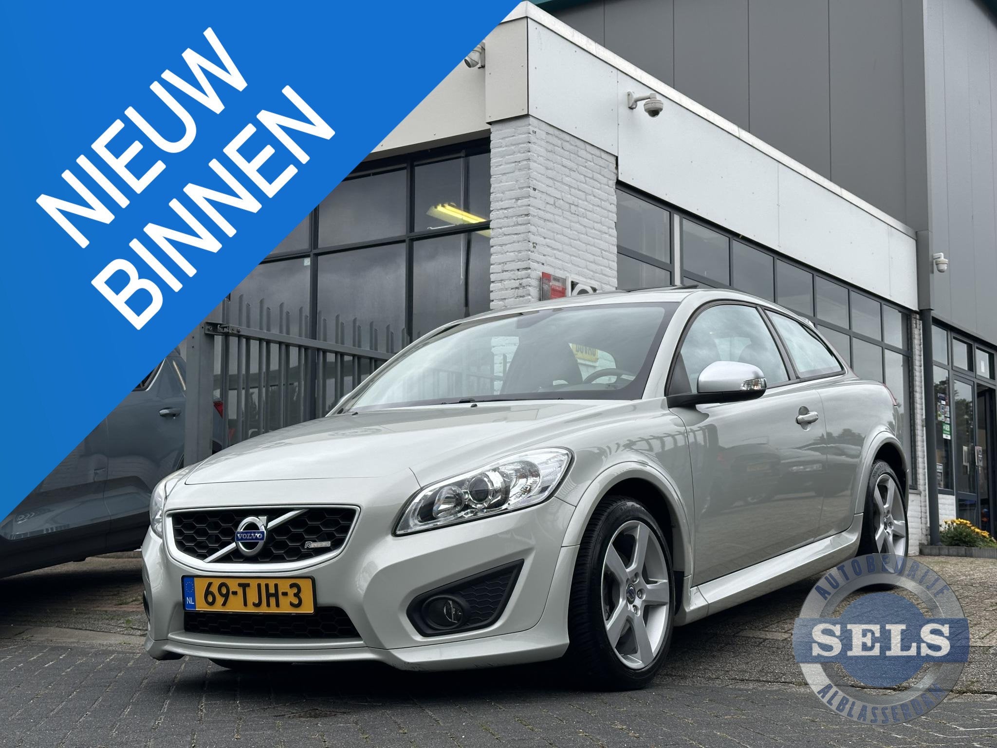 Volvo C30 2.0 R-Design 1EIGENAAR/SCHUIFDAK/LEDER, Auto's, Gebruikt, 4 cilinders, 4 stoelen, Leder en Stof