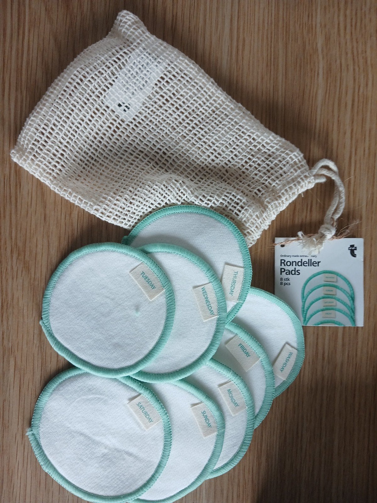 Nieuwe herbruikbare make-up remover pads (8 stuks), Ophalen of Verzenden, Nieuw, Gehele gezicht, Reiniging