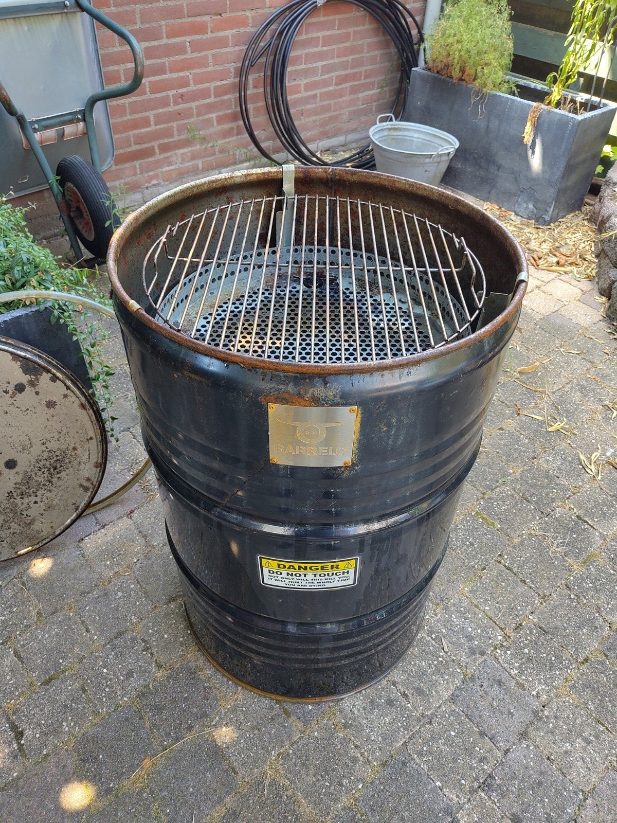 BarrelQ BBQ olievat, Ophalen, Gebruikt, BarrelQ