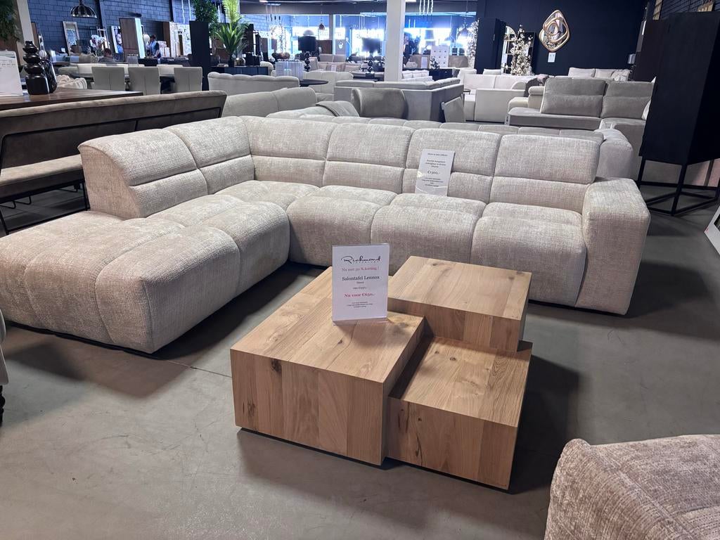 Salontafel Lennox naturel van Richmond Interiors, Ophalen, 100 tot 150 cm, Eikenhout, Zo goed als nieuw