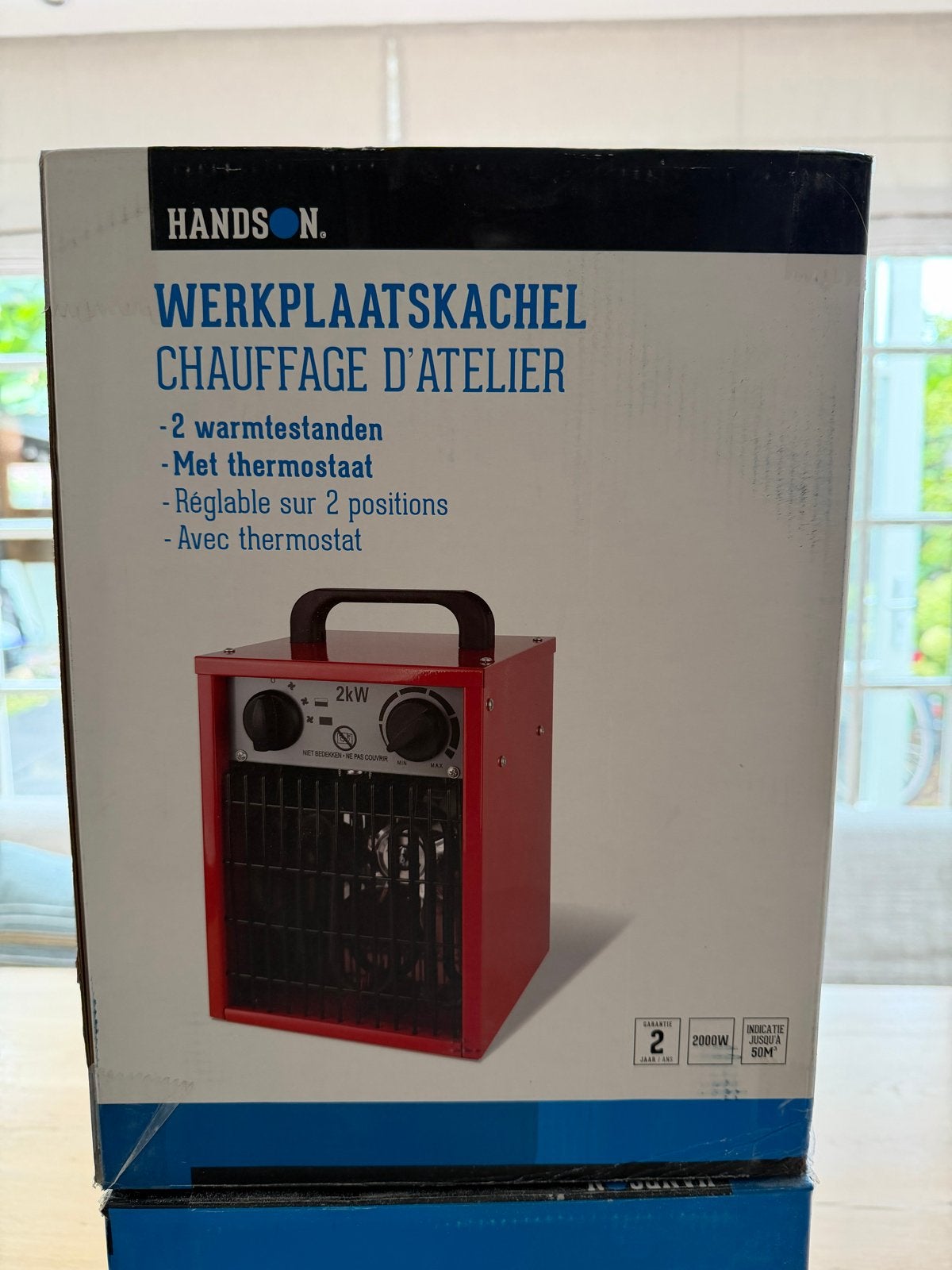 4x Werkplaatskachel/bouwkachel 2000W met thermostaat, 30 tot 80 cm, Kachel, Minder dan 60 cm, Ophalen of Verzenden