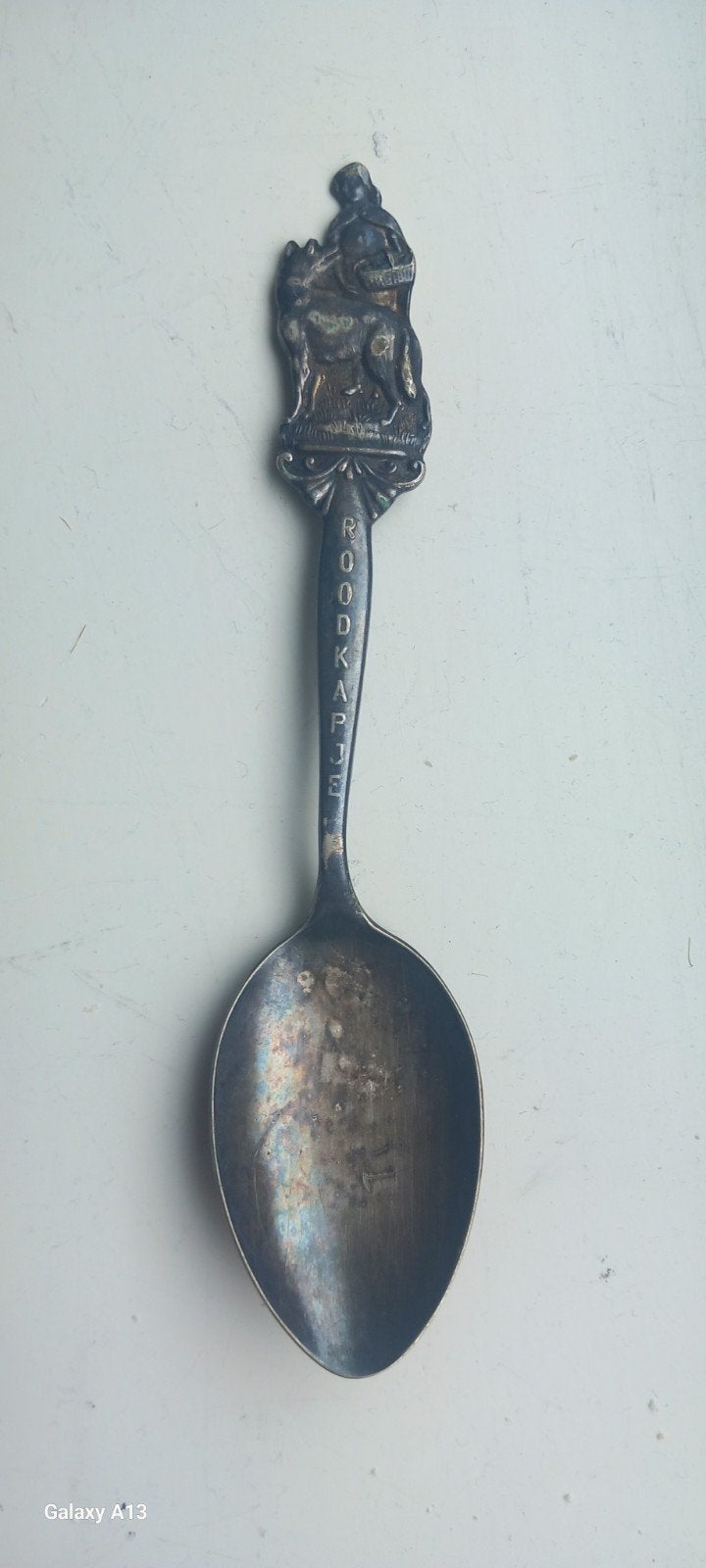 Vintage Roodkapje verzamellepel - Zilverkleurig, Ophalen of Verzenden