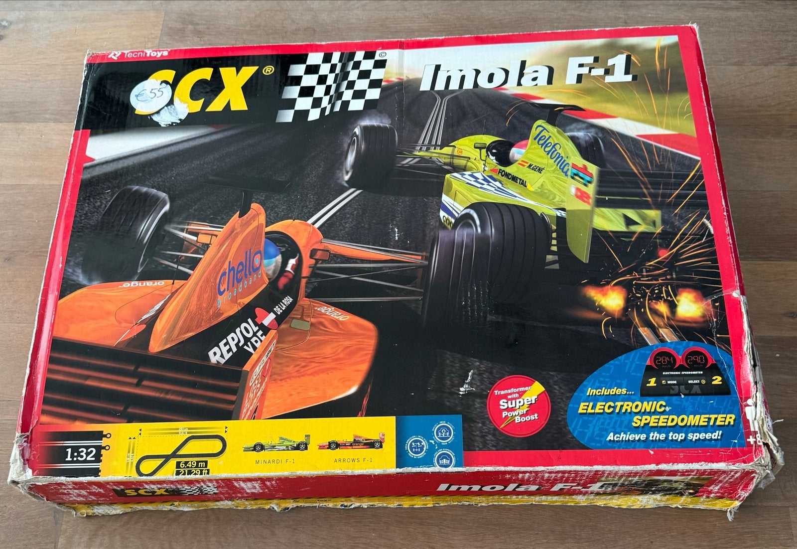 SCX Racebaan set met set extra baanstukken en 5 auto's, Zelf te bouwen, Elektrisch, Ophalen, Overige merken