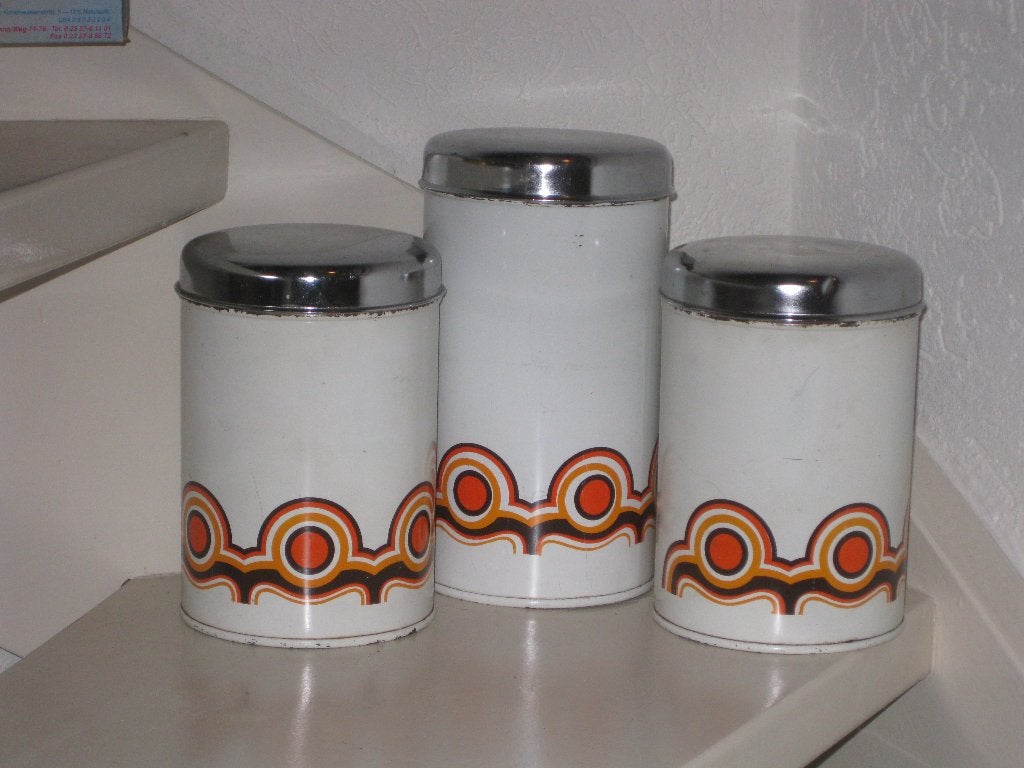 Brabantia Bayon Voorraadblik 3 Stuks Retro, Verzamelen, Ophalen, Huis en Inrichting
