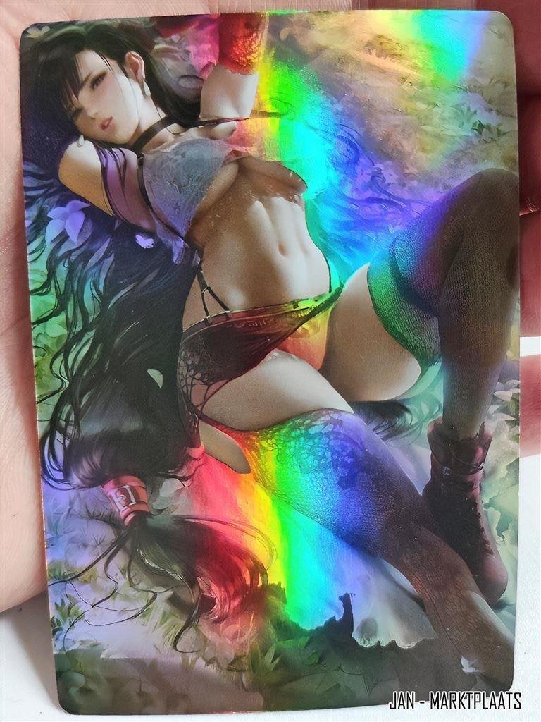 TIFA LOCKHEART Final Fantasy Sexy Holo Foil Card, Verzamelen, Verzenden, Kuifje, Nieuw, Beeldje of Figuurtje