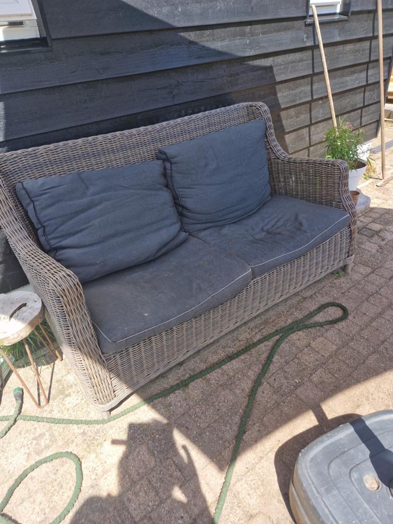 Wicker rotan bankje, Ophalen, Gebruikt, Wicker