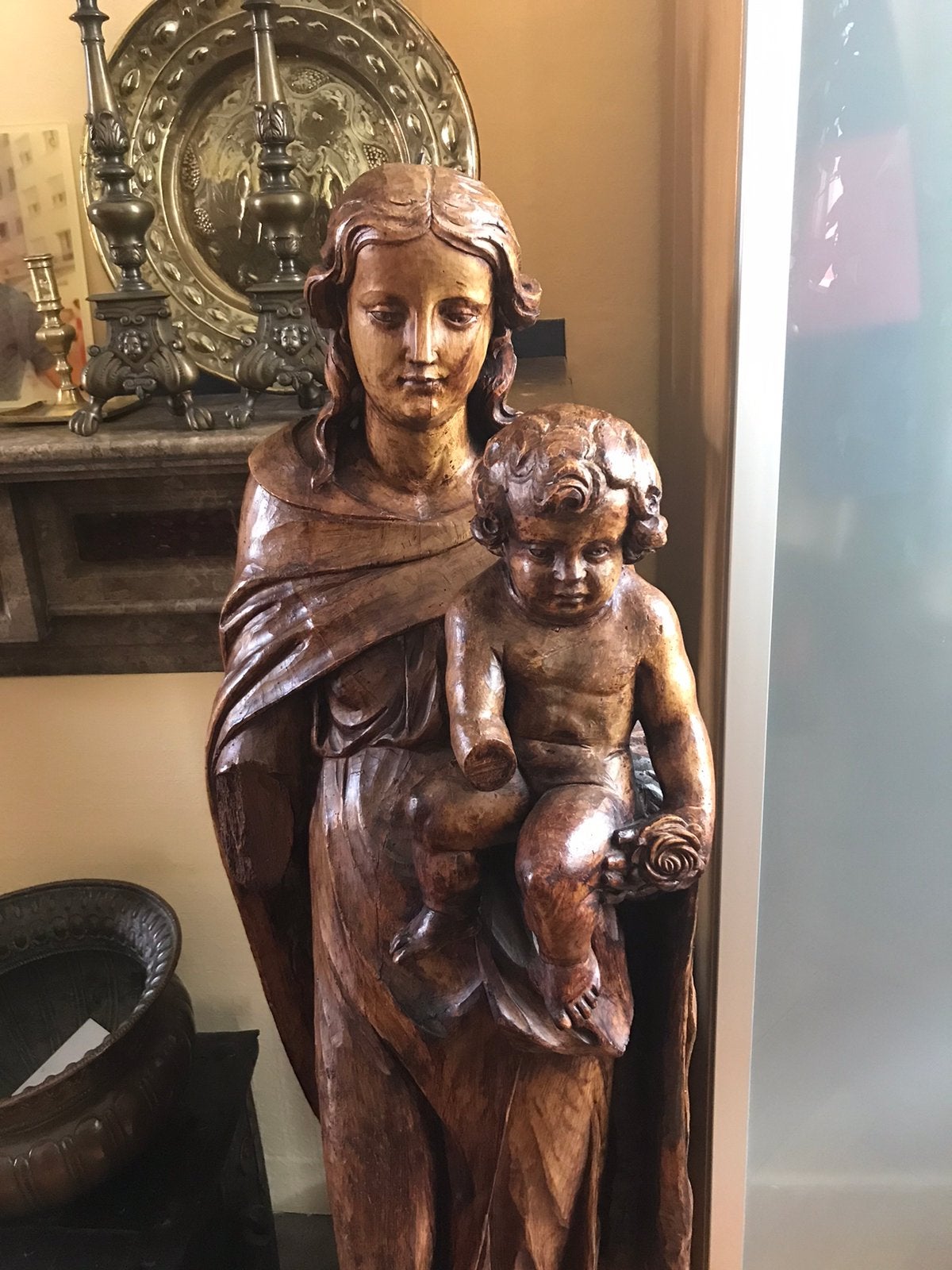 Grote madonna met kind ca 1640, Ophalen