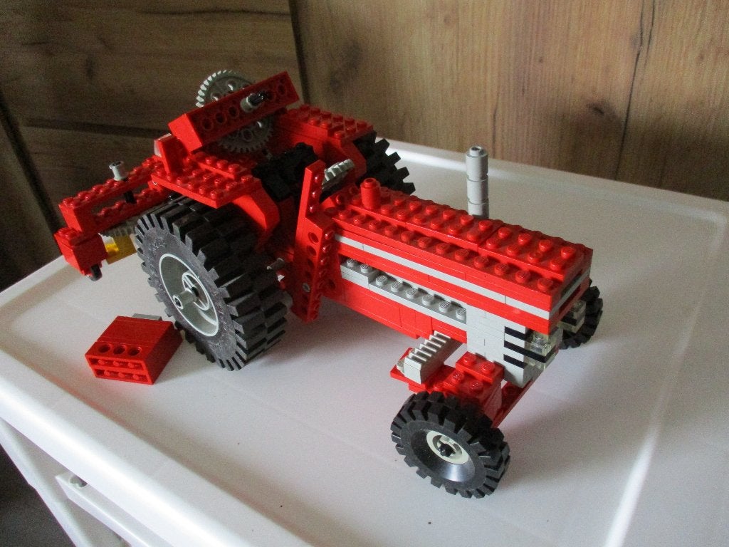 lego technic Set 851 Tractor, Ophalen of Verzenden, Gebruikt, Complete set, Lego