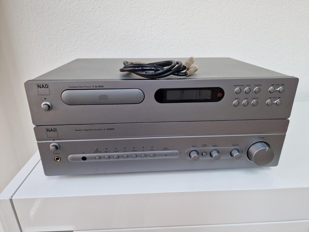 Mooie hifi-set NAD Receiver (C320 BEE) & CDspeler (C521 BEE), Ophalen, Gebruikt, Overige merken