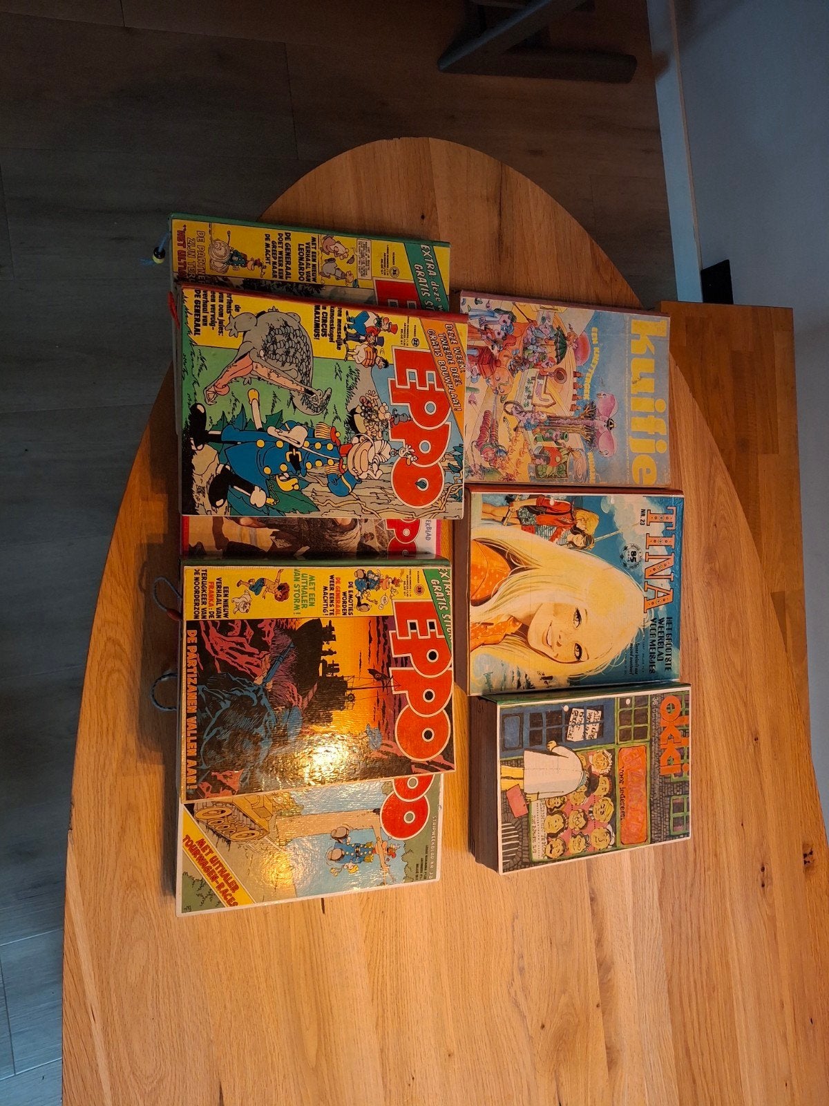 boeken ingebonden tijdschriften kuifje, tina,okki,eppo, Meerdere stripboeken, Ophalen, Zo goed als nieuw