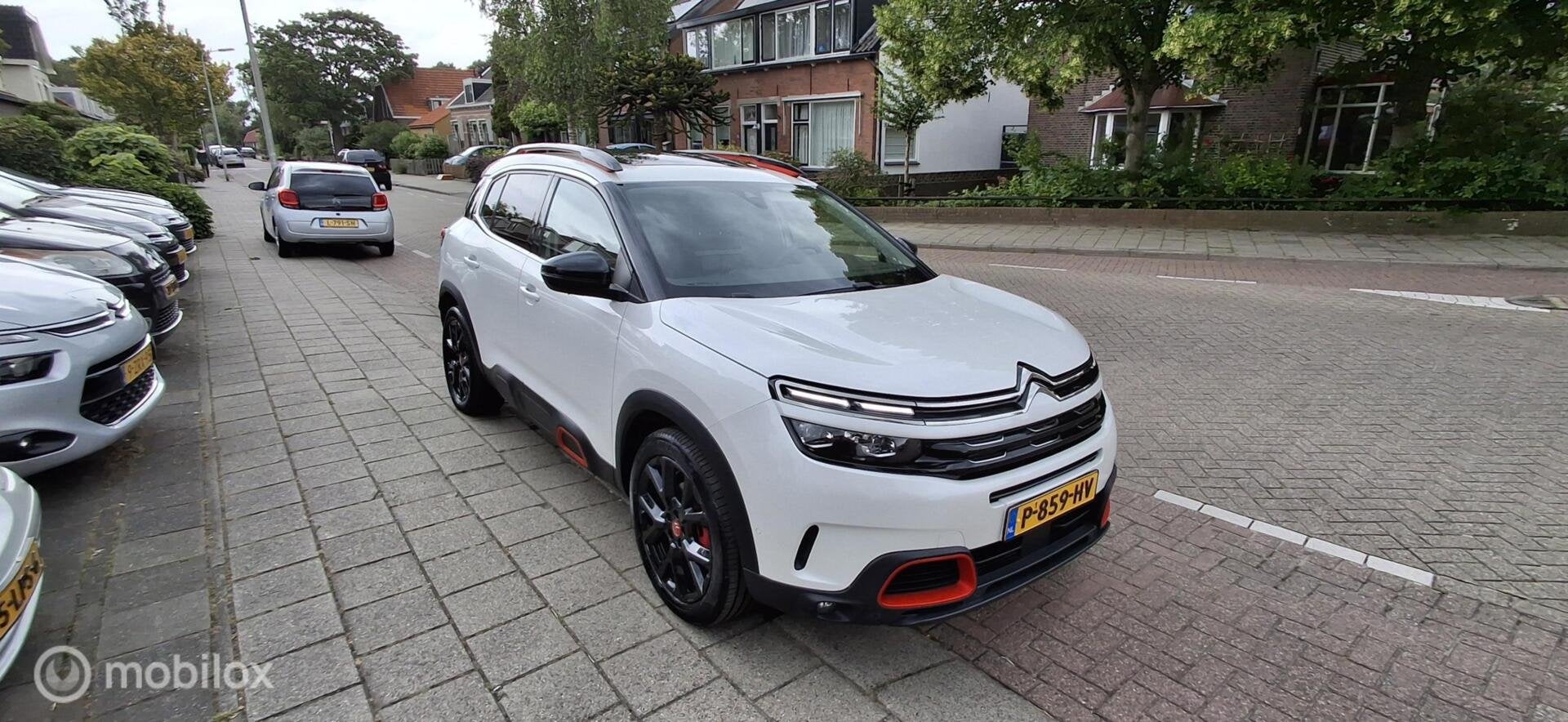 Citroen C5 Aircross 1.6 PureTech Shine, trekhaak, vol leer,, Auto's, Gebruikt, Euro 6, C5 Aircross, Wit