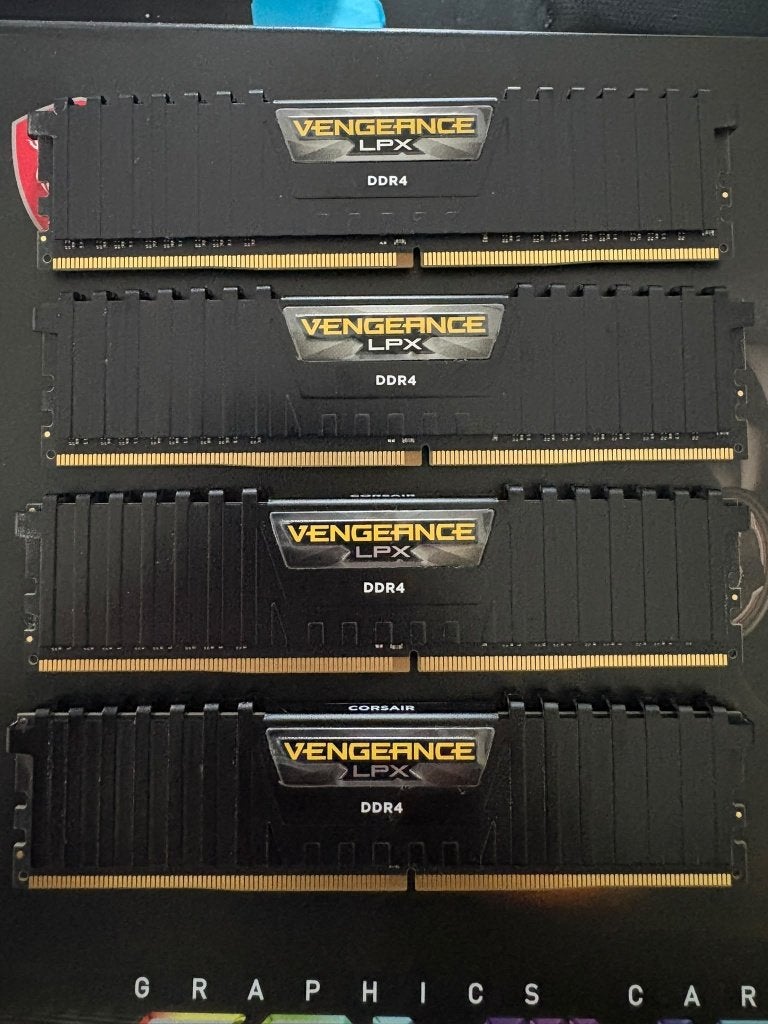 Corsair Vengeance DDR4 3200mhz 32gb (4x8gb), Gebruikt, 32 GB, DDR4, Ophalen of Verzenden