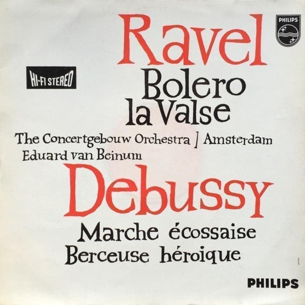 Eduard van Beinum Ravel Debussy  Philips HiFi Stereo, Ophalen, Kamermuziek, Zo goed als nieuw, 12 inch