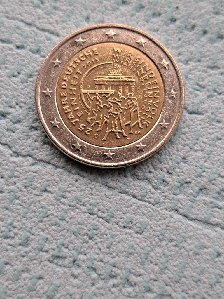 2 euro cc Duitsland 2015 Duitse Eenheid (D), Ophalen of Verzenden, Duitsland, 2 euro